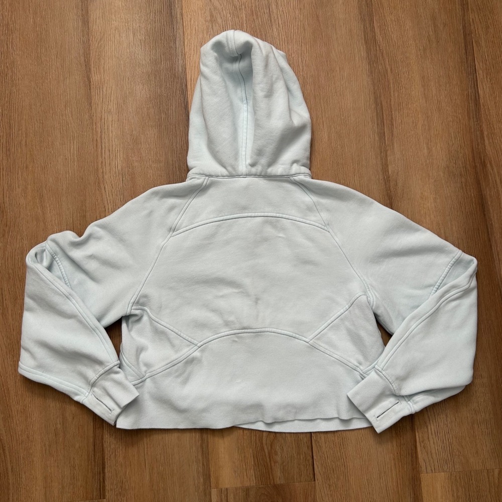Lululemon Scuba Oversized Half Zip Hoodie Sheer Blue XS/S preppy athletic - Picture 3 of 7